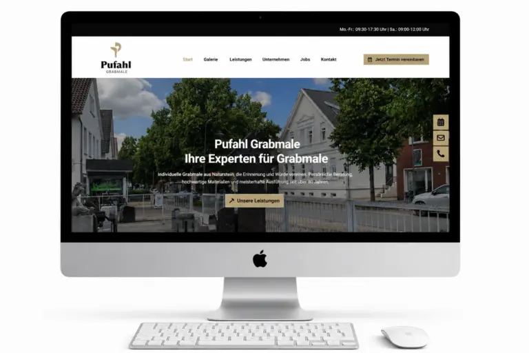 Webdesign Referenz Naturstein Pufahl – Steinmetzbetrieb